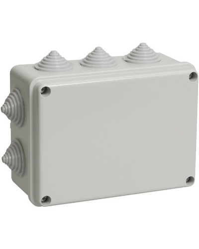 Коробка ОП 190х140х70мм, крышка, IP44, 10 гермовводов (SQ1401-1243). Распаячная коробка. TDM ЕLECTRIC в Кызыле