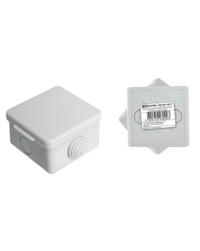 Коробка ОП 65х65х50мм, крышка, IP54, 4вх (SQ1401-0511). Распаячная коробка. TDM ЕLECTRIC в Кызыле