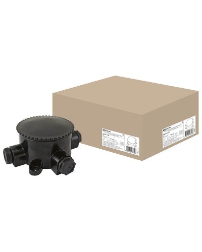 КЭМ 2-660-3 ОП D95мм IP65, 3-х рожковая (карболит) TDM (SQ1401-1101). Коробка электромонтажная. TDM ЕLECTRIC в Кызыле