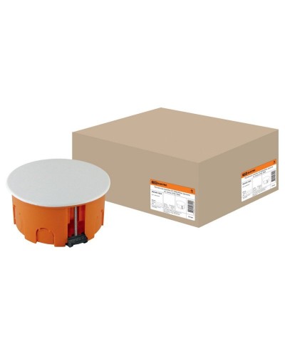 Распаячная коробка СП D80х40мм, крышка, пл. лапки, IP20, TDM (SQ1403-1025). Распаячная коробка СП. TDM ЕLECTRIC в Кызыле