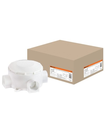 Распаячная коробка ОП D80х35мм, IP42, 3-х рожковая, белая TDM (SQ1401-4004). Распаячная коробка ОП. TDM ЕLECTRIC в Кызыле