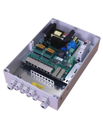 TFortis PSW-2G8F+. Коммутатор для подключения 8 камер. TFortis в Кызыле
