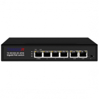 TR-NS1406-65-4POE. Коммутатор с PoE. Trassir