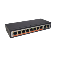 TI-208P. Коммутатор с питанием по PoE. True-IP
