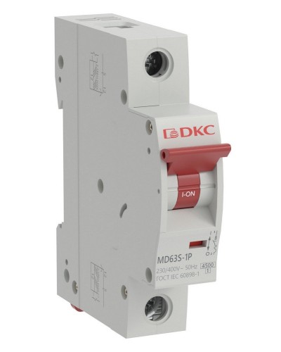 YON max MD63S 1P 50А 4,5кА C (MD63S-1PC50). Автоматический выключатель. ДКС в Кызыле