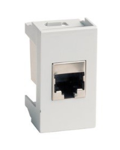 Розетка RJ-45 Viva 1 модуль серая (45138): Розетка компьютерная с одним разъёмом в Кызыле