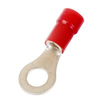 Наконечник НКИ 0,25-1,5 М10 (D10,5мм) с отверстием под винт (100 шт) (2A10P-EE-PA). Наконечник с отверстием под винт и изолированным фланцем ПА. ДКС