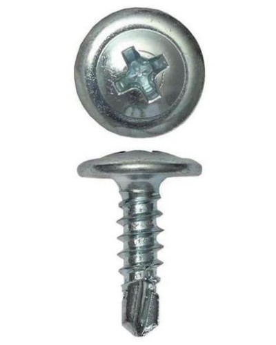 Саморез с пресс-шайбой 4.2х51 со сверлом (100 шт) (CM274051). Саморез с пресс-шайбой. ДКС в Кызыле