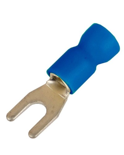 Наконечник вилочный НВИ 1,5-2,5 М6 (D6,4мм) (100 шт) (2B16P-EE-PVC). Наконечник вилочный с изолированным фланцем ПВХ. ДКС в Кызыле