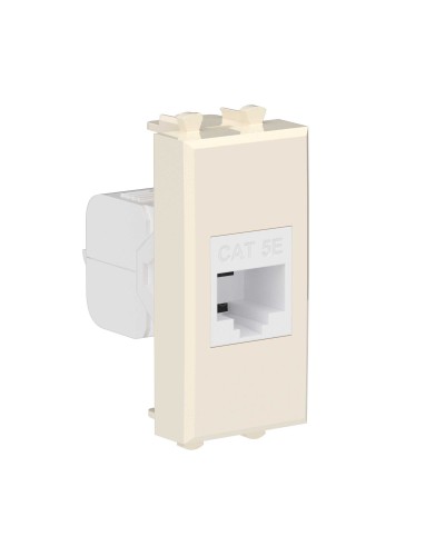 Розетка RJ-45, кат.5E, Avanti, 1 модуль, ванильная дымка (4405661): Розетка компьютерная модульная в Кызыле