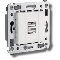 Розетка USB в стену Avanti белое облако (4400543). Розетка USB. ДКС