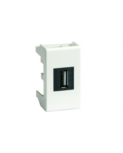 Розетка USB 2.0 Brava 1 модуль белая (76200B): Розетка USB в Кызыле
