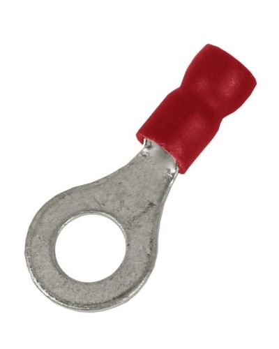 Наконечник НКИ 0,25-1,5 М5 (D5,3мм) с отверстием под винт (100 шт) (2A5P-EE-PVC). Наконечник с отверстием под винт и изолированным фланцем ПВХ. ДКС в Кызыле