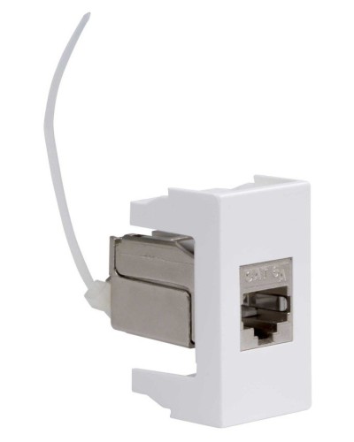Розетка RJ-45 Viva 1 модуль кат.6A белая (45078). Розетка компьютерная экранированная с одним разъёмом. ДКС в Кызыле