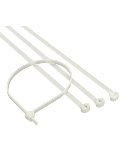 Хомут 2,5x100 P6.6, белый (100шт) (21203SR): Хомут с двойным замком в Кызыле