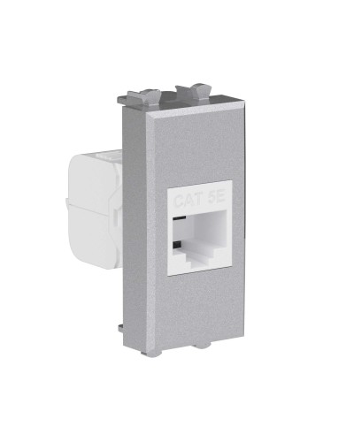 Розетка RJ-45, кат.5E, Avanti, 1 модуль, закаленная сталь (4404661): Розетка компьютерная модульная в Кызыле