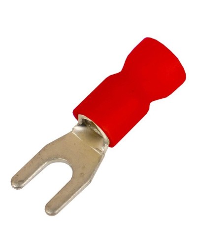 Наконечник вилочный НВИ 0,25-1,5 М3,5 (D3,7мм) (100 шт) (2A135P-EE-PVC). Наконечник вилочный с изолированным фланцем ПВХ. ДКС в Кызыле