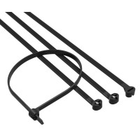 Хомут 3,6x300 P6.6, черный (100шт) (21310SR): Хомут с двойным замком