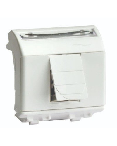 Розетка RJ-45 Brava 2 модуля слоновая кость (75655S): Розетка компьютерная с двумя разъёмами в Кызыле