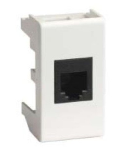 Розетка RJ-45 Viva 1 модуль белая (45038): Розетка компьютерная с одним разъёмом в Кызыле