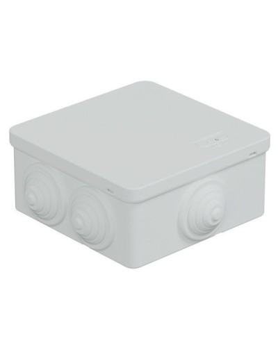 Коробка JBS101 100х100х55, 6 вых., IP55, белая (44037W-1). Коробка монтажная. Экопласт в Кызыле