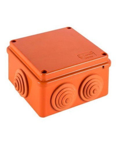 Коробка JBS100 100х100х55, 6 вых., 9P, (0,15-2,5мм²) (43417HF). Коробка монтажная, огнестойкая, без галогена. Экопласт в Кызыле