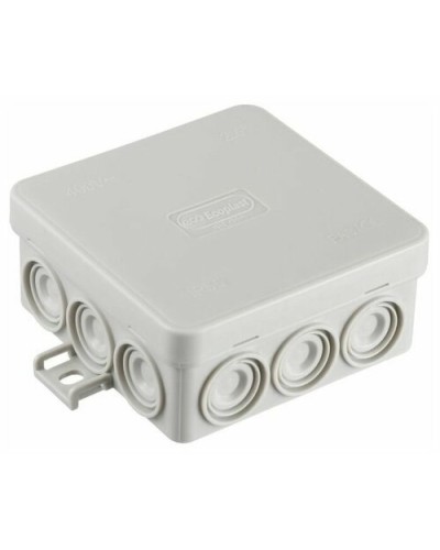 Коробка JBL085 85х85х38, 12 вых., 8P (0,15...2,5мм²) серая (43355HF-GR). Коробка монтажная, огнестойкая, без галогена. Экопласт в Кызыле