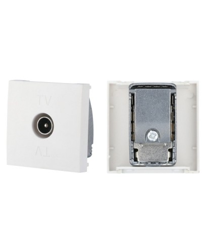 Розетка TV оконечная, белый LK45 (852104). Розетка TV. Экопласт в Кызыле