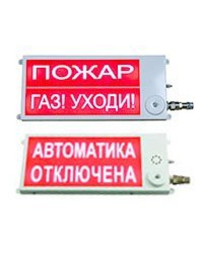 Плазма-П220-С 40х20 НАДПИСЬ. Оповещатель охранно-пожарный световой (табло), промышленное исполнение. Этра-спецавтоматика в Кызыле