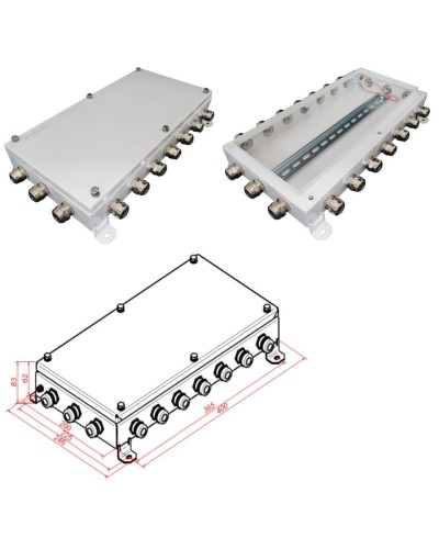 КМ IP66-2040. Коробка монтажная электротехническая. Гефест в Кызыле