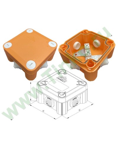 КМ-О-1010(П)(8к)-IP55: Коробка монтажная огнестойкая в Кызыле