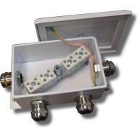 КМ-О (8к*6,0)-IP66-d четыре ввода: Коробка монтажная огнестойкая