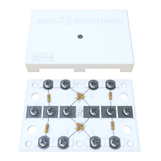 KRA-4 300 Om white (MEC42103). Коробка на 4 абонента. МЭК-Электрика