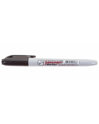 Маркер перманентный Crown «Multi Marker Super Slim» 1 мм, черный, пулевидный (08-8001): Ручка для маркировки в Кызыле