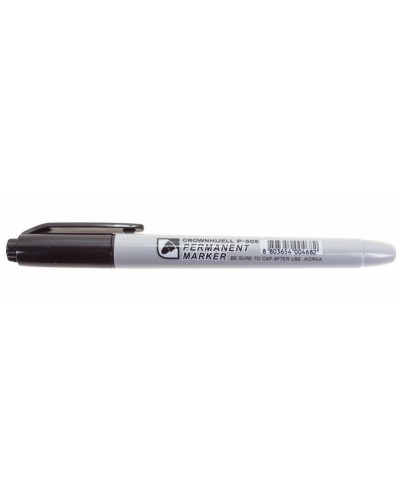 Маркер перманентный Crown «Multi Marker Slim» 2 мм, черный, пулевидный (08-8201): Ручка для маркировки в Кызыле