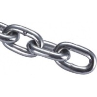 Цепь сварная короткозвенная оцинкованная DIN5685/А D1- 5 мм (30м): Цепь сварная короткозвенная оцинкованная