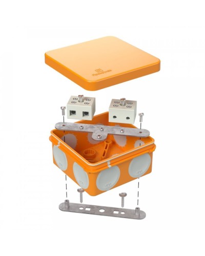 Коробка огнестойкая 80х80х40 (60-0210-FR10.0-4). Коробка огнестойкая для открытой установки. Промрукав в Кызыле