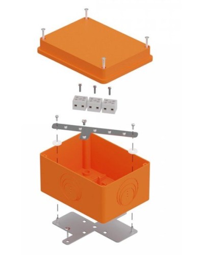 Коробка огнестойкая 150х110х90 E15-E120 для о/п (40-0351-FR2.5-6). Коробка огнестойкая для открытой установки. Промрукав в Кызыле
