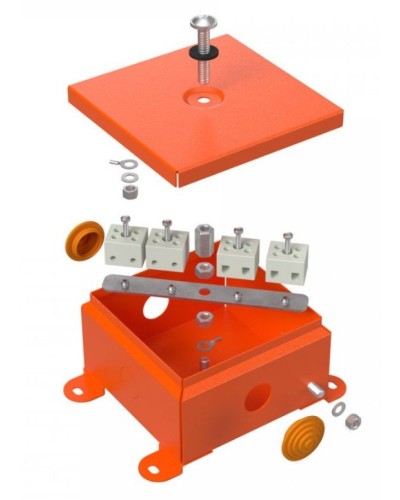 Коробка металлическая огнестойкая 110х110х65 (70-0360-FR2.5-4). Коробка металлическая огнестойкая. Промрукав в Кызыле
