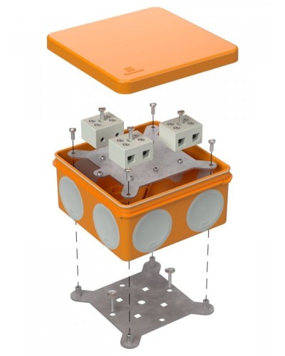 Коробка огнестойкая 100х100х50 (60-0300-FR10.0-6). Коробка огнестойкая для открытой установки. Промрукав в Кызыле