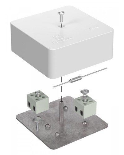 Коробка огнестойкая 75х75х30 (40-0450-FR6.0-4-П). Коробка огнестойкая для открытой установки. Промрукав в Кызыле