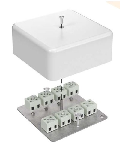 Коробка огнестойкая 103х103х45 для кабель-канала (40-0470-FR10.0-6). Коробка огнестойкая для кабель-канала. Промрукав в Кызыле