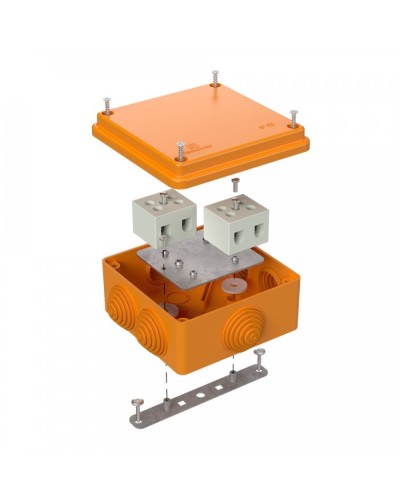 Коробка огнестойкая 100х100х50 для о/п (40-0300-FR10.0-4). Коробка огнестойкая для открытой установки. Промрукав в Кызыле