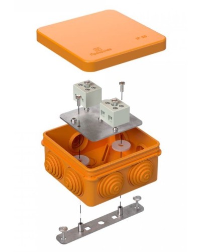 Коробка огнестойкая 40-0210-FR6.0-4 Е15-Е120 80х80х40. Коробка огнестойкая для открытой установки. Промрукав в Кызыле